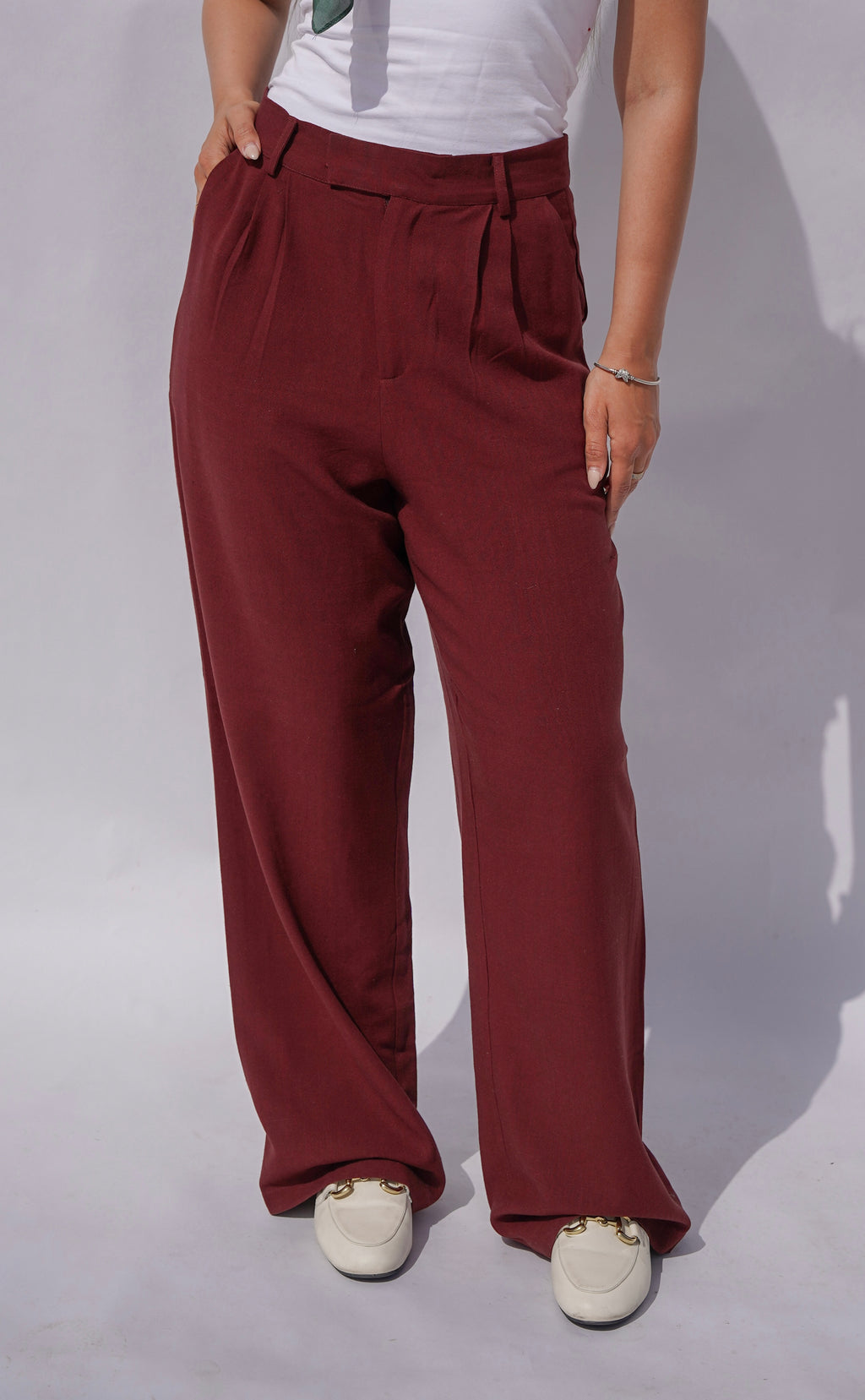 The Essential Trousers Maroon