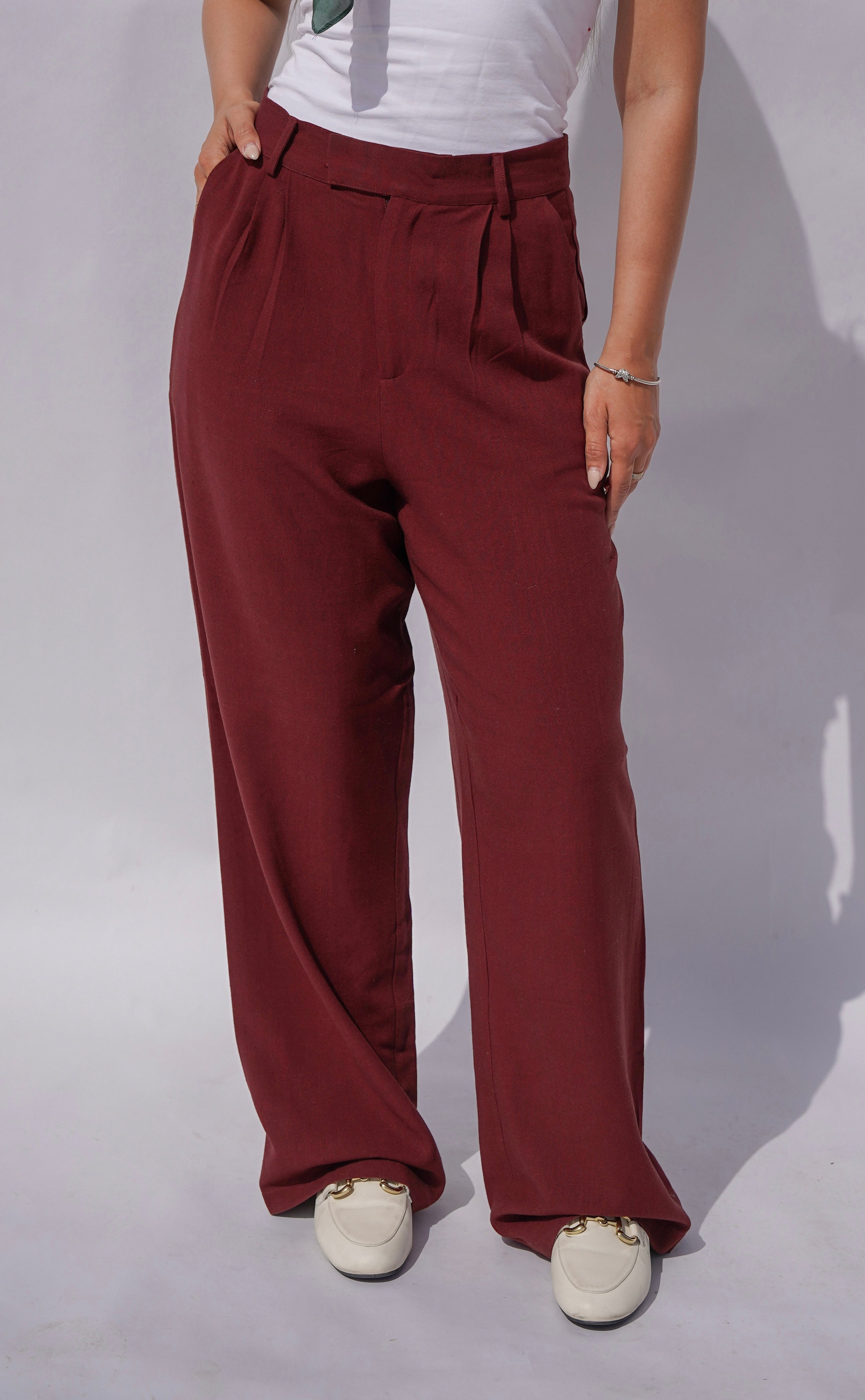 The Essential Trousers Maroon