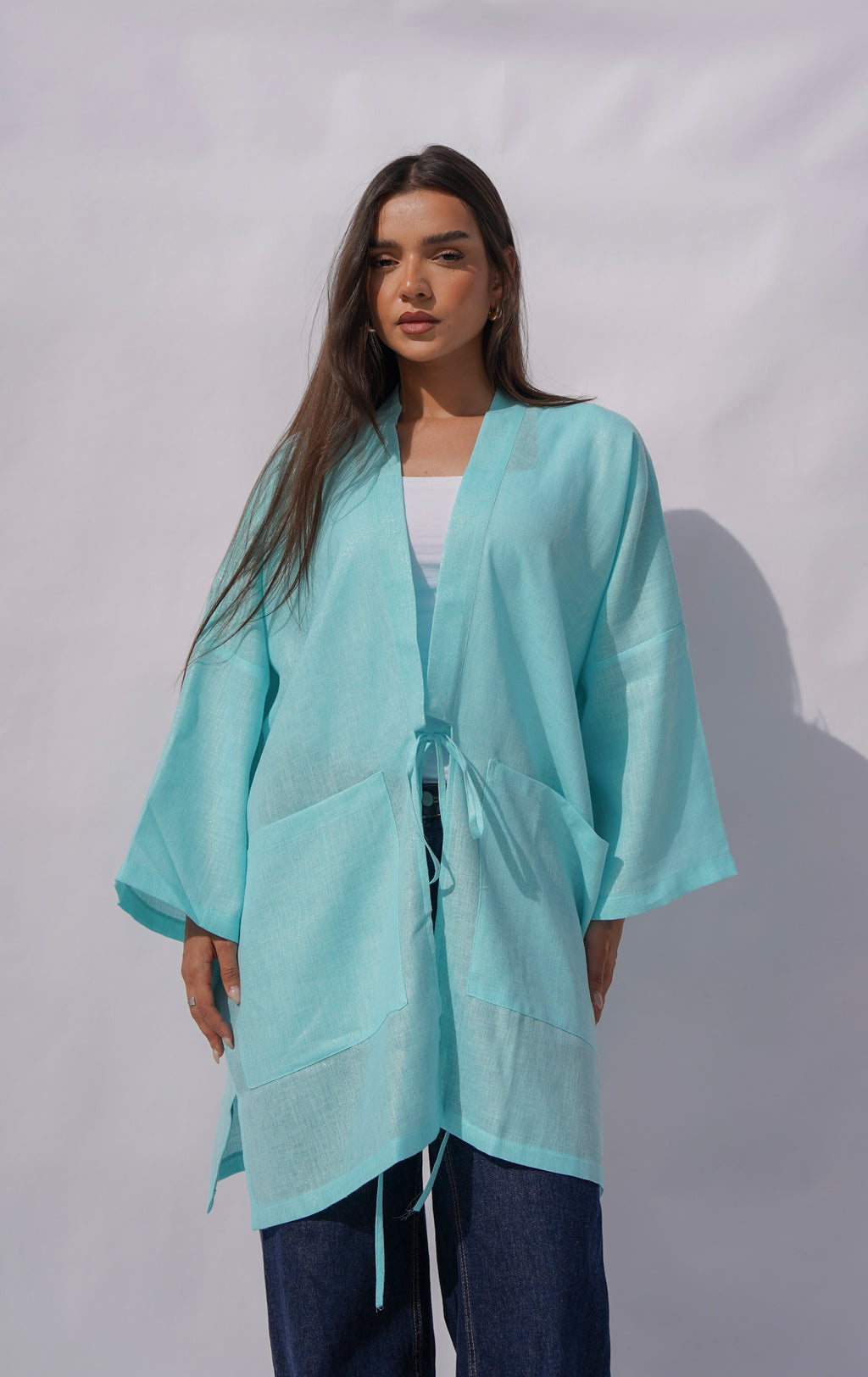 Mint Shimmery Cardigan