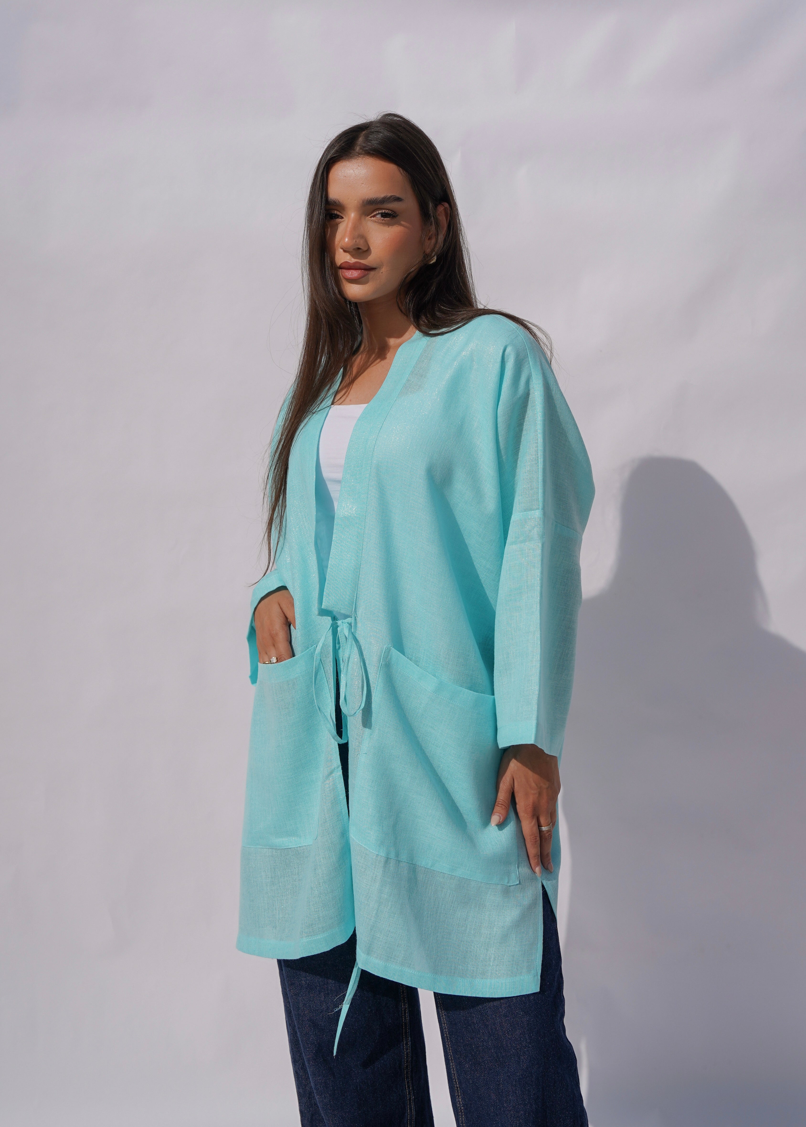 Mint Shimmery Cardigan