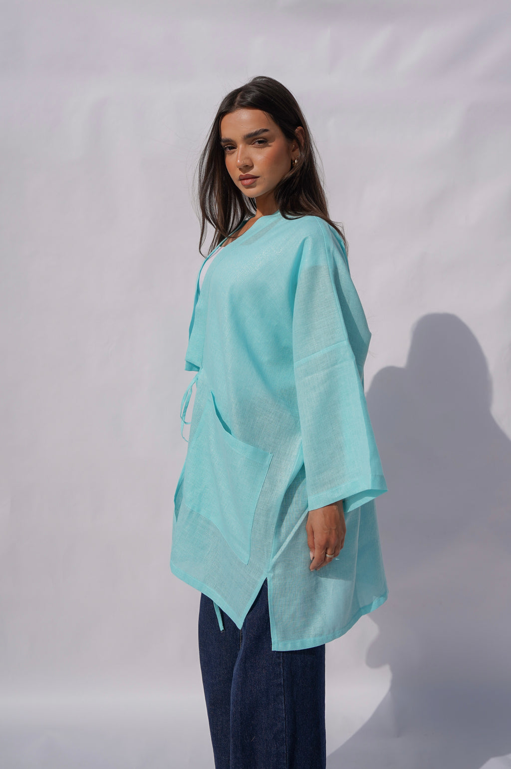 Mint Shimmery Cardigan