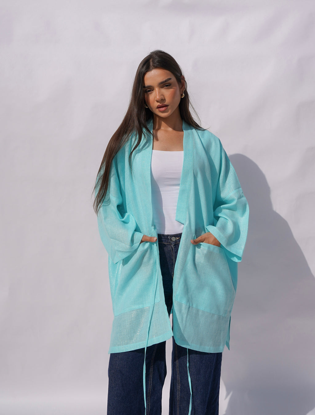 Mint Shimmery Cardigan