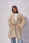 Beige Shimmery Cardigan