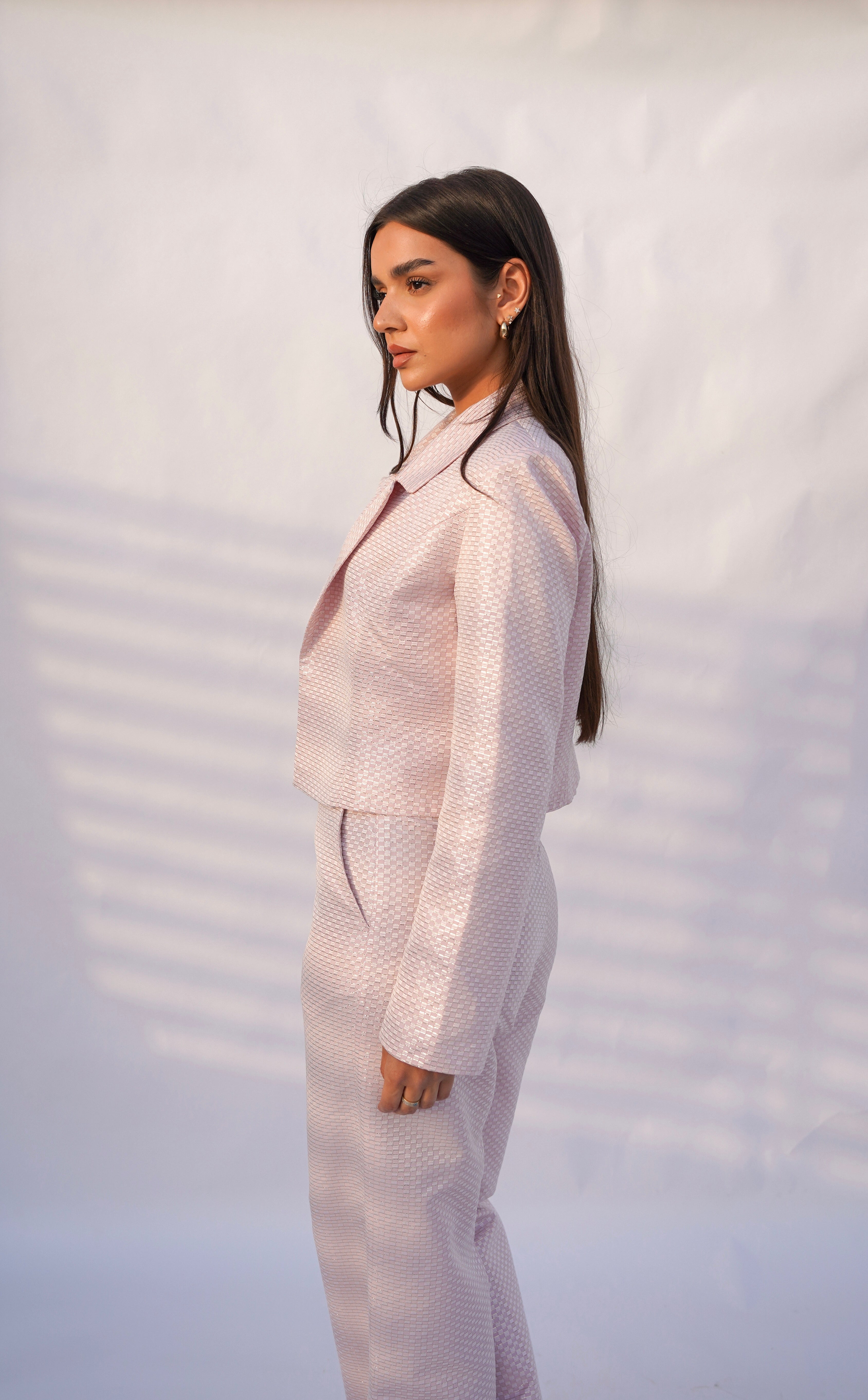 Blush Pink Pearl Blazer