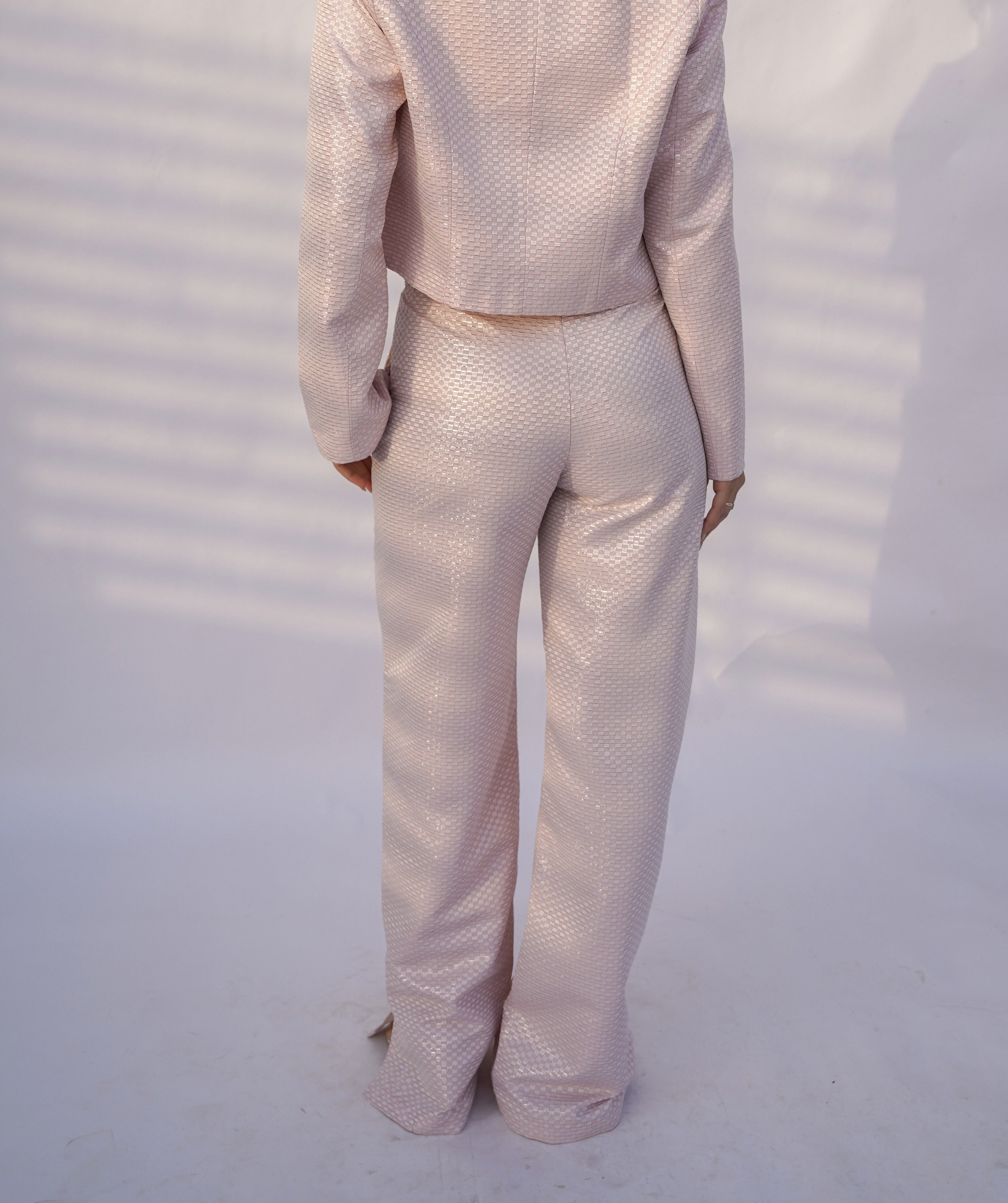 Blush Pink Pearl Pants