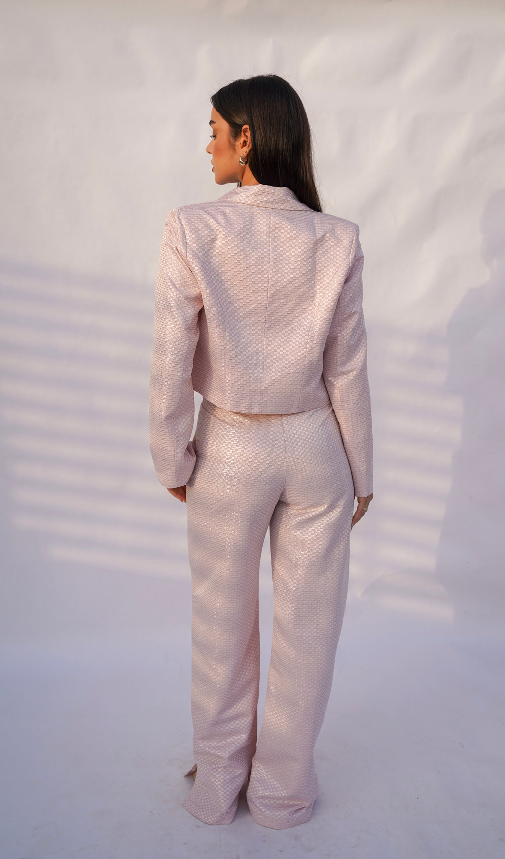 Blush Pink Pearl Pants