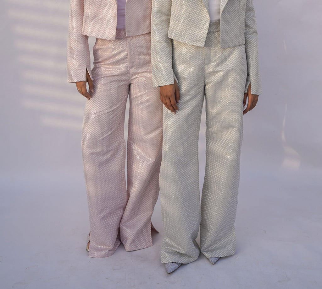 Blush Pink Pearl Pants